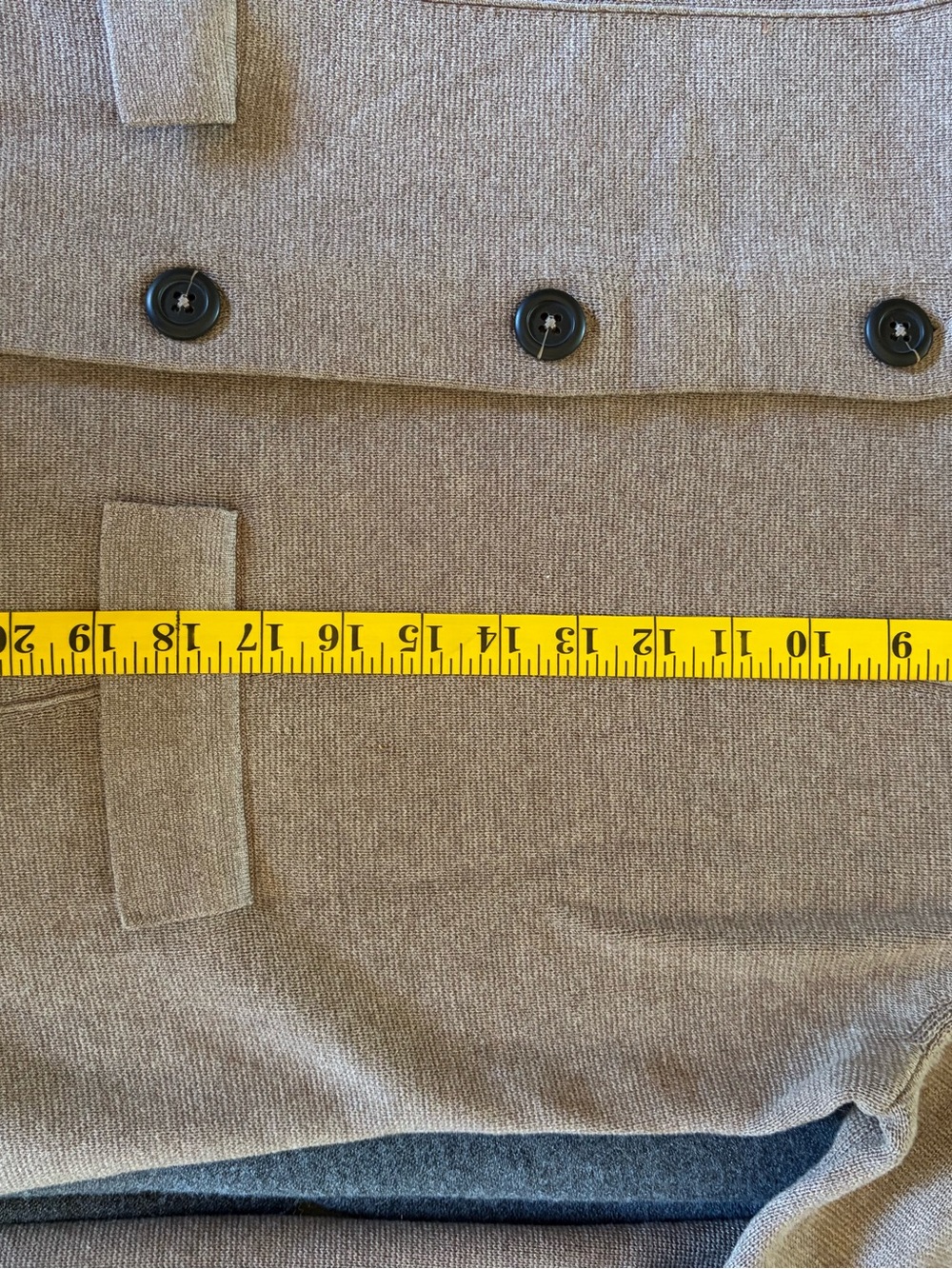J. Jill Taupe Knit Button-Front Blazer NWT - Picture 7 of 9